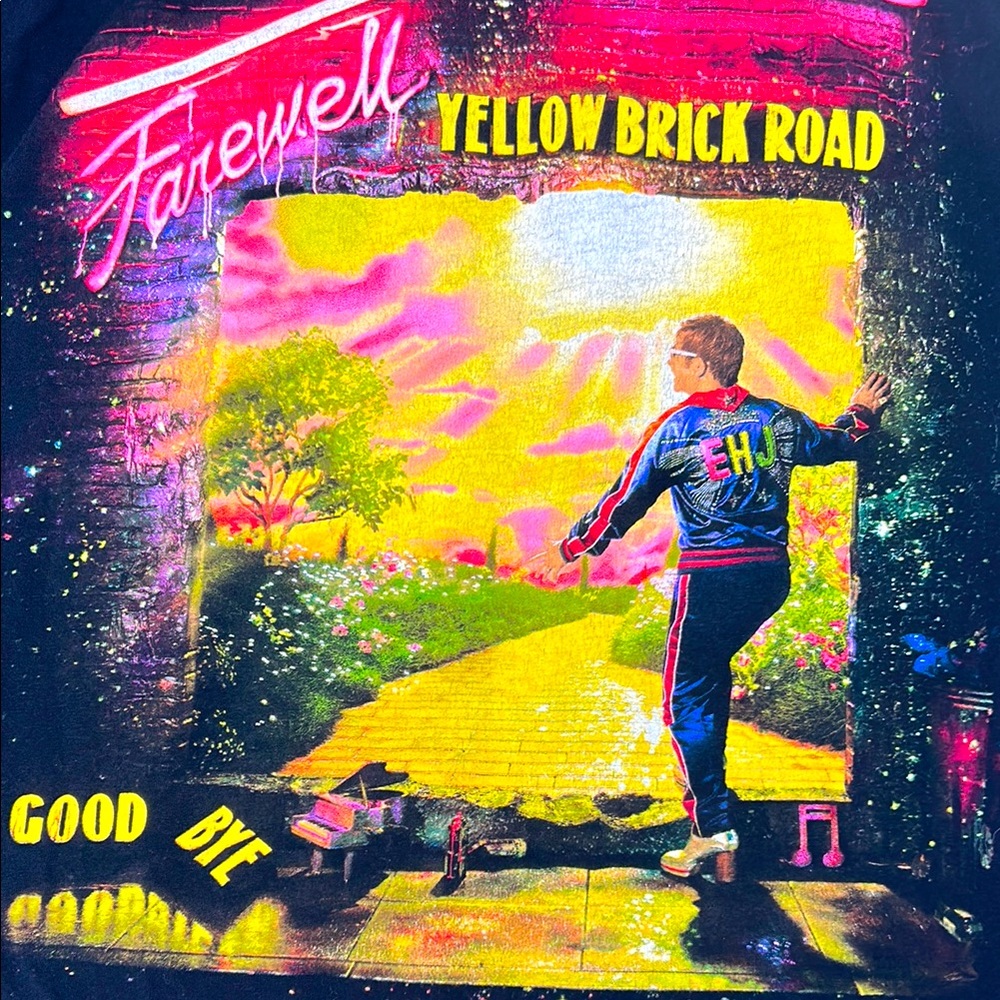 🌼3 for $15🌼 Elton John Neon Tour Shirt 2019 Farewell Yellow Brick Road